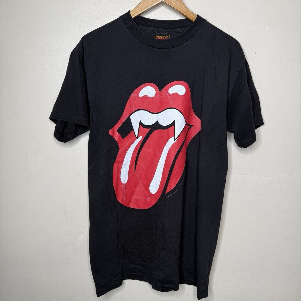 Vintage 1994 Rolling Stones Halloween Shirt Oakland Vampire Tongue Brockum Large